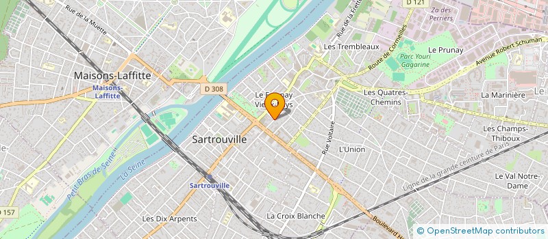 localisation de l'entreprise MES CATHERINE ELUARD-PRAQUIN, HERVE GAMBERT, JACQUES GRANIER ET ANTOINE BONNIN NOTAIRES ASSOCIES D'UNE SOCIETE CIVILE PR à SARTROUVILLE