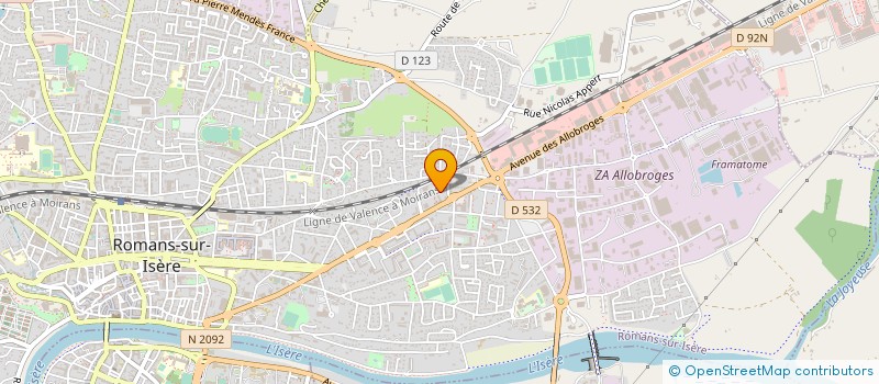 localisation de l'entreprise MES CONSTRUCTION  ROMANS-SUR-ISERE