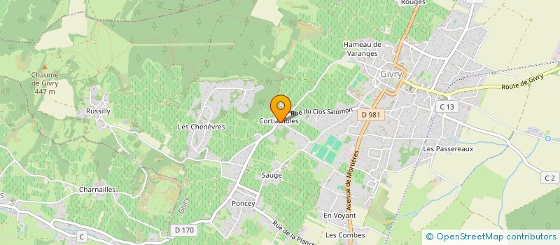 localisation de l'entreprise MES COUILLES RACING TEAM à GIVRY