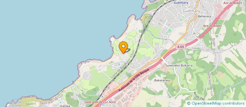 localisation de l'entreprise MES COURS EN LIGNE  SAINT-JEAN-DE-LUZ