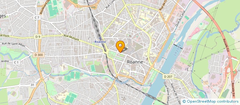 localisation de l'entreprise MES DECOUVERTES à ROANNE