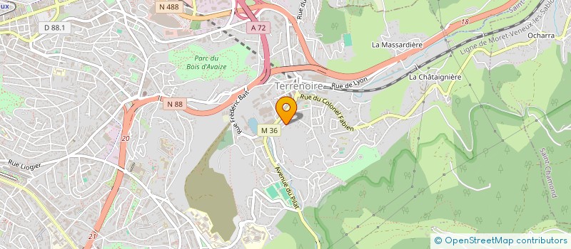 localisation de l'entreprise MES DELICES MAISON  SAINT-ETIENNE