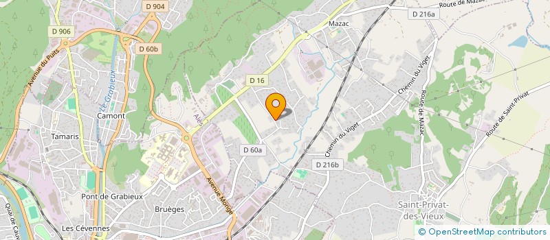 localisation de l'entreprise MES DS  SAINT-PRIVAT-DES-VIEUX