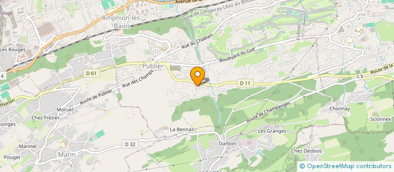 localisation de l'entreprise MES ESPACES ENERGIE à PUBLIER