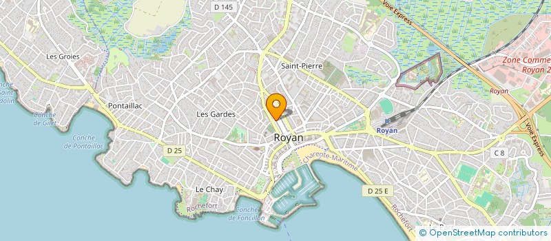 localisation de l'entreprise MES FLEURS ET MES IDEES  ROYAN