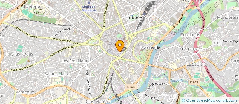 localisation de l'entreprise MES MAINS EN OR à LIMOGES