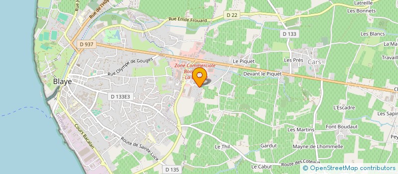 localisation de l'entreprise MES PISCINES BLAYE  CARS