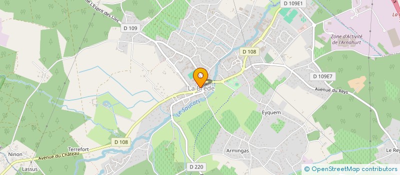 localisation de l'entreprise MES PLANS DE PERMIS  LA BREDE