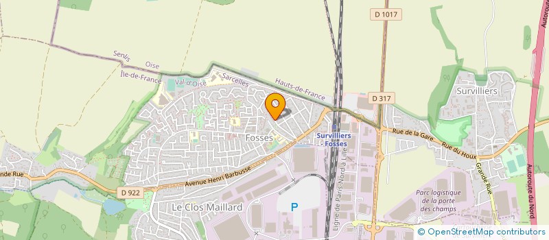 localisation de l'entreprise MES PRO G TRAVAUX  FOSSES