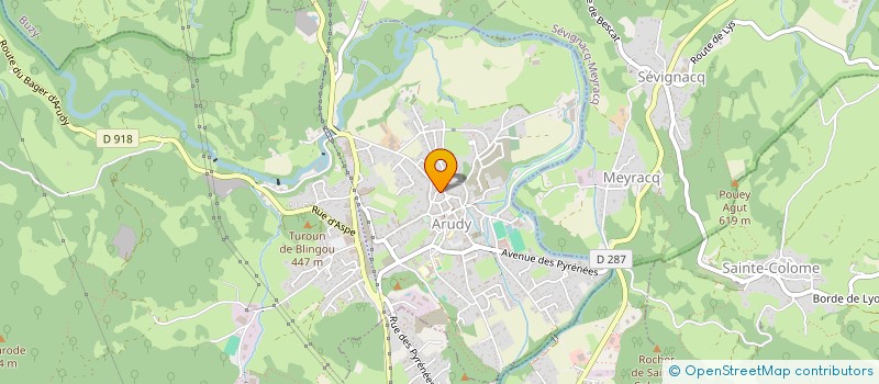 localisation de l'entreprise MES PROCESSUS à ARUDY