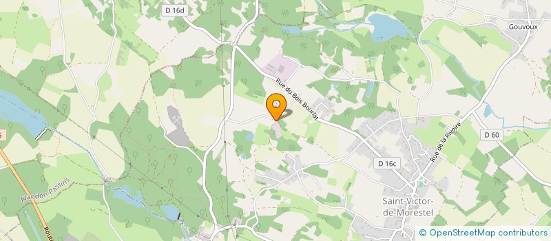 localisation de l'entreprise MES SOLEILS  SAINT-VICTOR-DE-MORESTEL