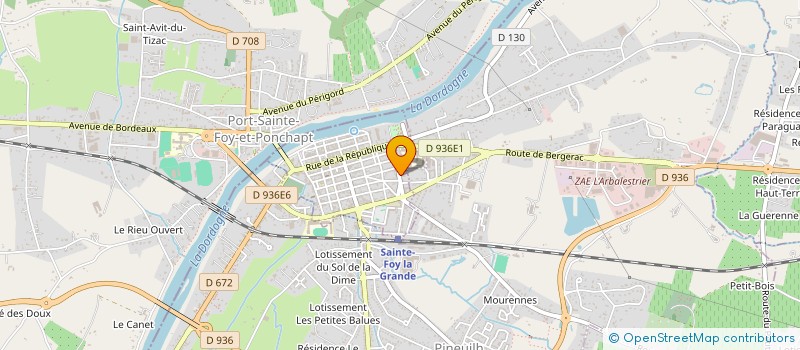 localisation de l'entreprise MES2FILS  SAINTE-FOY-LA-GRANDE