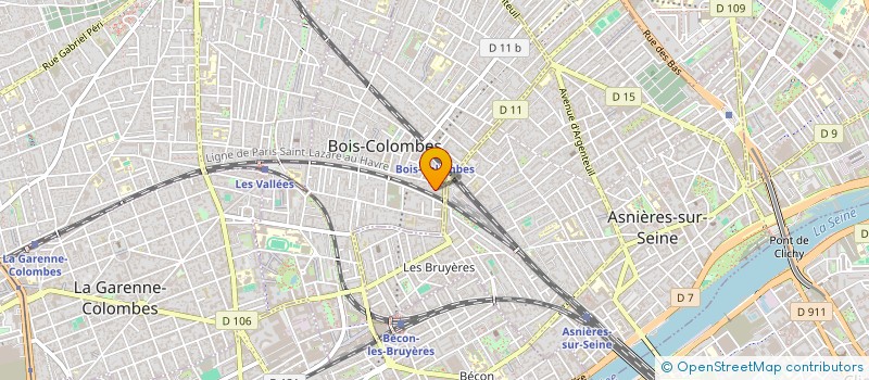 localisation de l'entreprise MESA à BOIS-COLOMBES