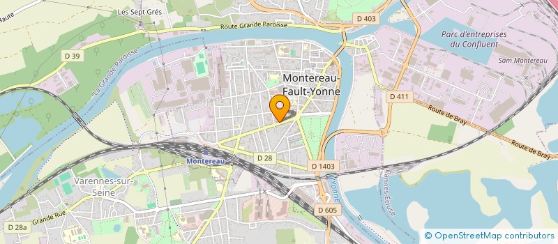 localisation de l'entreprise MESA-PLUS  MONTEREAU-FAULT-YONNE