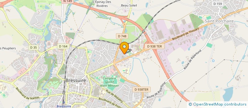 localisation de l'entreprise MESACA  BRESSUIRE