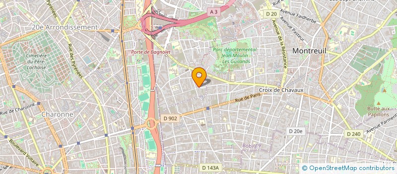 localisation de l'entreprise MESAJA  BAGNOLET