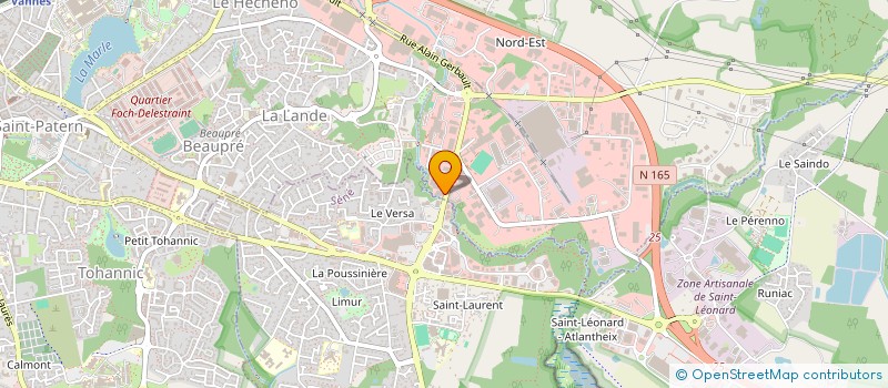 localisation de l'entreprise MESANGE à VANNES