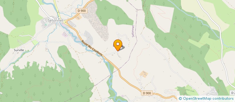 localisation de l'entreprise MESANGES  SELONNET