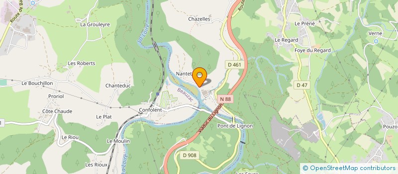 localisation de l'entreprise MESANGES GESTION  MONISTROL-SUR-LOIRE