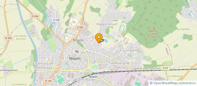 localisation de l'entreprise MESANGES MUSIQUE  NOYON