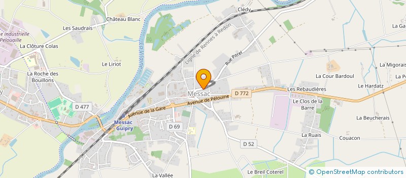 localisation de l'entreprise MESB  GUIPRY-MESSAC