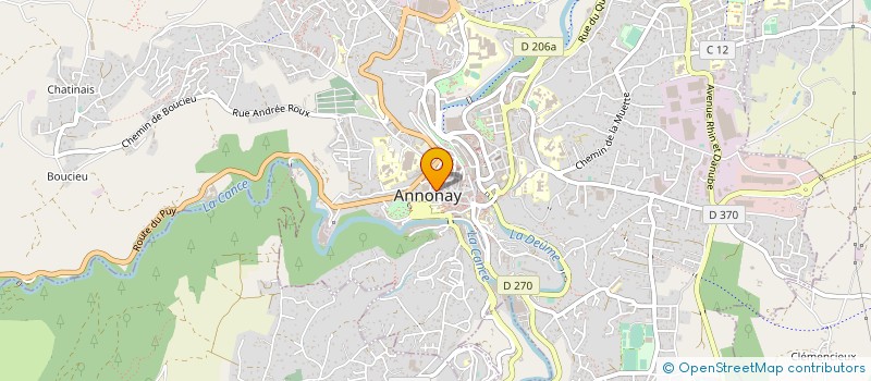 localisation de l'entreprise MESCLON à ANNONAY