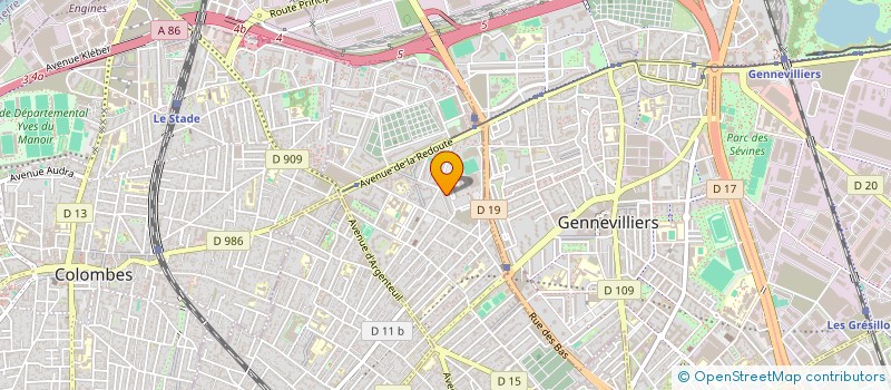 localisation de l'entreprise MESDEMOISELLES GAZ'L  ASNIERES-SUR-SEINE