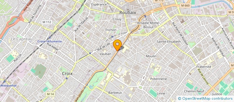 localisation de l'entreprise MESELLATY-LE GLEUT à ROUBAIX