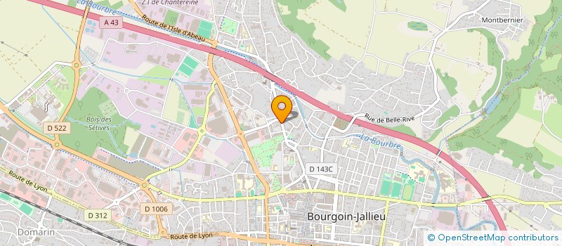 localisation de l'entreprise MESIM à BOURGOIN-JALLIEU