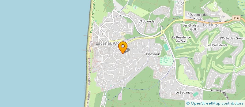 localisation de l'entreprise MESKINE  LACANAU