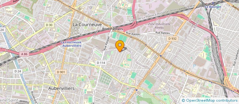 localisation de l'entreprise MESLEK COMBAT ILE-SAINT-DENIS    (M C I S D)  AUBERVILLIERS