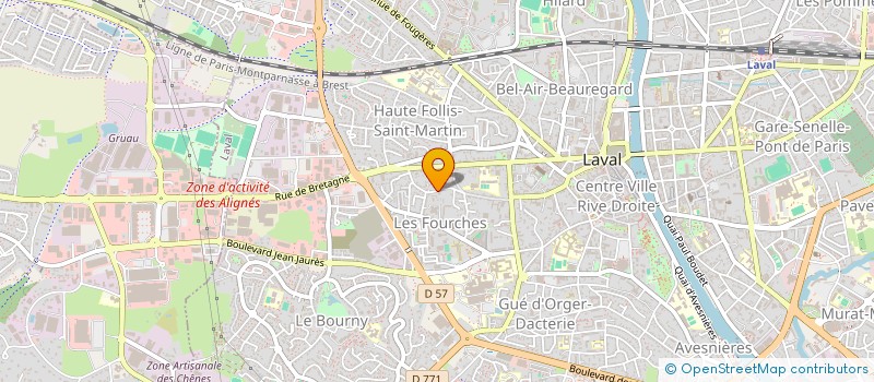localisation de l'entreprise MESLERIE INVEST à LAVAL