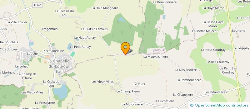 localisation de l'entreprise MESLET-OUALID  LA CHAPELLE DU LOU DU LAC