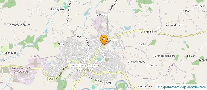 localisation de l'entreprise MESLUNA  SAINT-SYMPHORIEN-SUR-COISE