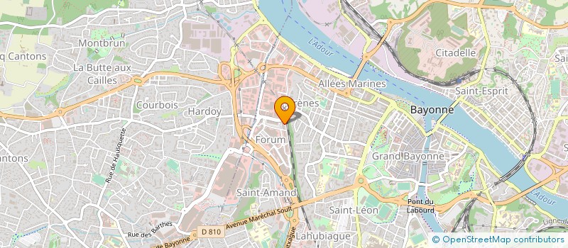 localisation de l'entreprise MESMAC à BAYONNE
