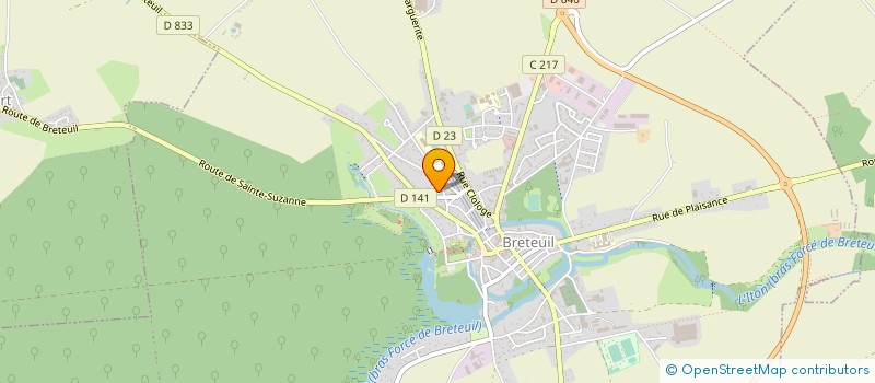 localisation de l'entreprise MESNEL TRANSPORTS SARL à SAINTE-MARIE-D'ATTEZ