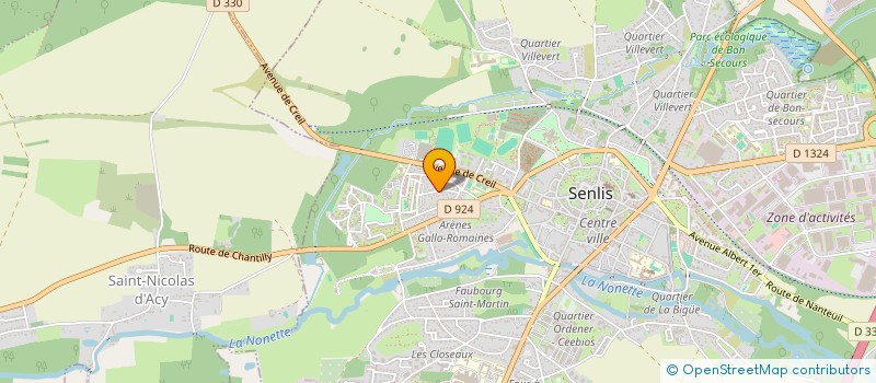 localisation de l'entreprise MESNIL CHATELIN 2  SENLIS