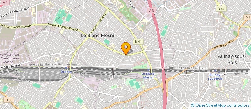 localisation de l'entreprise MESNIL MEDICO DENTAIRE à LE BLANC-MESNIL