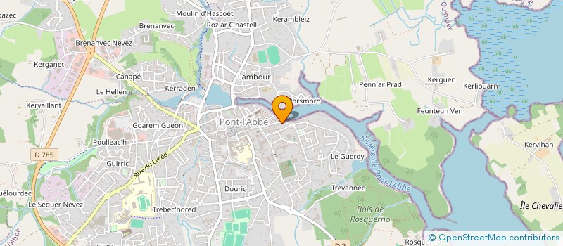 localisation de l'entreprise MESNIL TP à PONT-L'ABBE