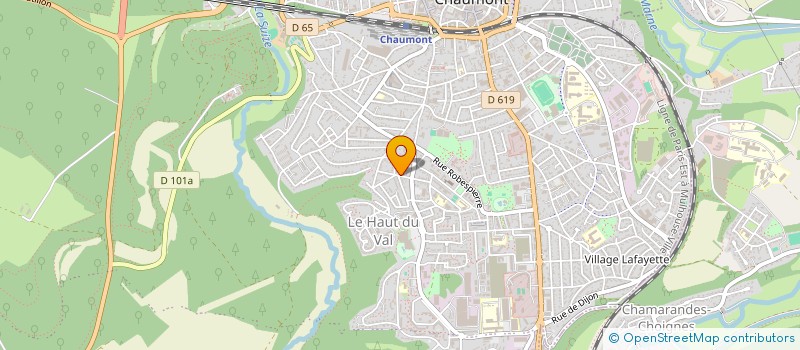 localisation de l'entreprise MESNUJ à CHAUMONT