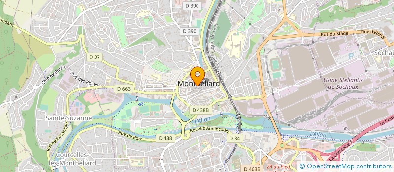 localisation de l'entreprise MESOPOTAMIE  MONTBELIARD