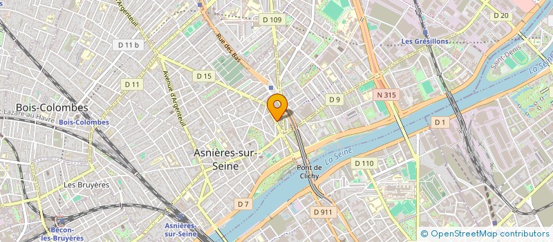 localisation de l'entreprise MESORA  ASNIERES-SUR-SEINE