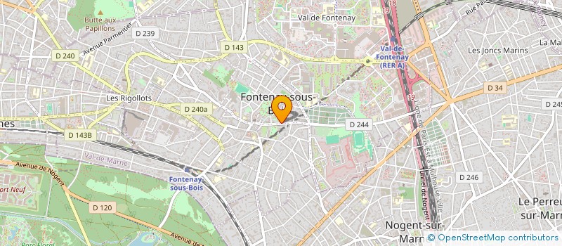 localisation de l'entreprise MESOSTUDIO à FONTENAY-SOUS-BOIS