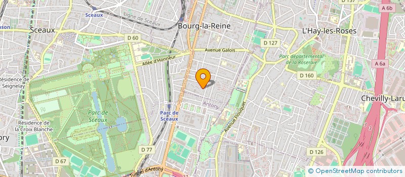 localisation de l'entreprise MESOVIVA à BOURG-LA-REINE