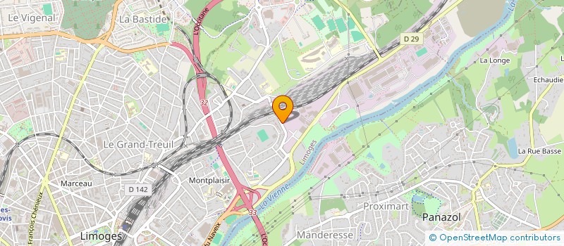 localisation de l'entreprise MESPOULET DISTRIBUTION à LIMOGES