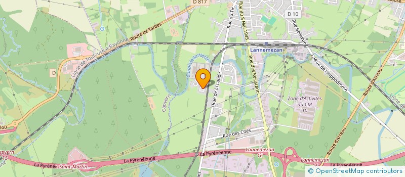 localisation de l'entreprise MESS CENTRE PENITENTIAIRE LANNEMEZAN à LANNEMEZAN
