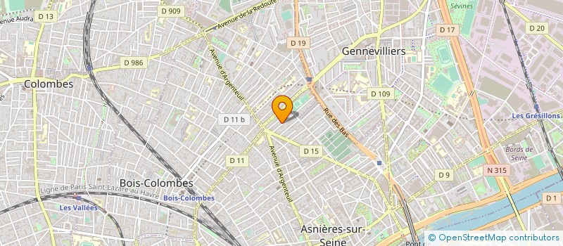 localisation de l'entreprise MESS & CORPORATION à ASNIERES-SUR-SEINE