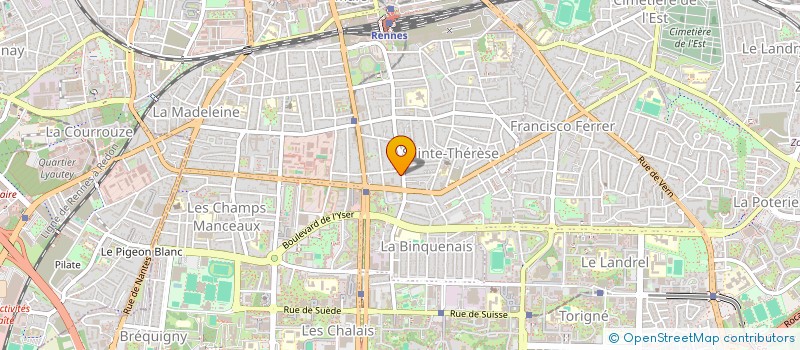 localisation de l'entreprise MESS DU PERSONNEL DU CENTRE PENITENCIAIR à RENNES