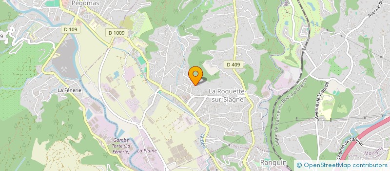 localisation de l'entreprise MESSAC TRANSPORTS à LA ROQUETTE-SUR-SIAGNE
