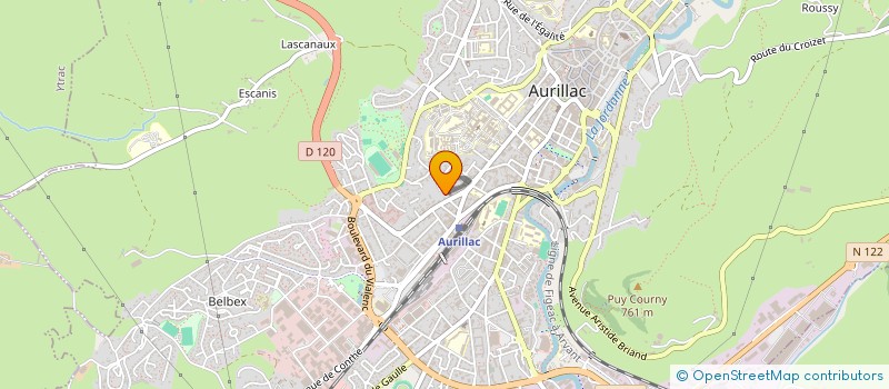 localisation de l'entreprise MESSAGE CHRETIEN à AURILLAC